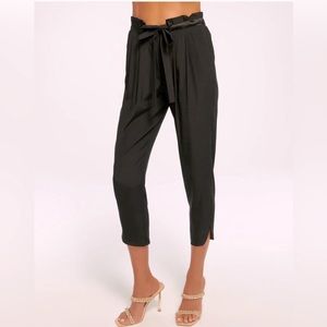 Black Satin pants Ramy Brook